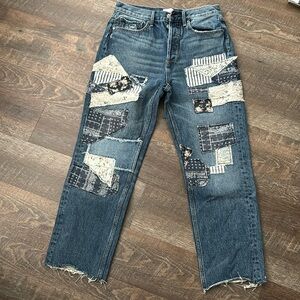 Free People Women's Driftwood Jordie Wide-Leg Jeans SIZE-27 NWOT